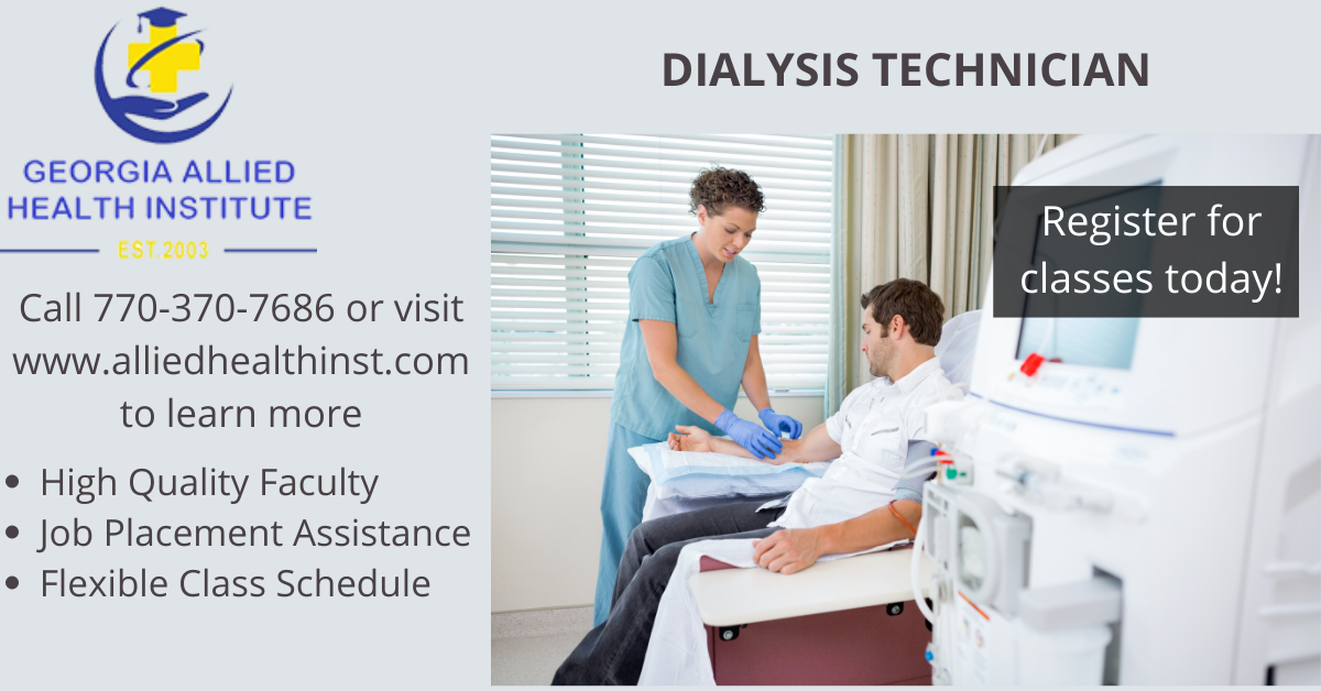 Dialysis Technician Program Allied Health Institute